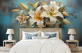 Lily Floral Art Wallpaper Mural WM610953509 for Bedroom