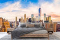 Lower Manhattan Sunset Wallpaper Mural WM297192624 for Bedroom