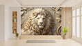 Luxury Lion Relief Wallpaper Mural WM865358522 for Living Room