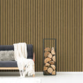 Modern 3D Wood Slats Wallpaper - 11419