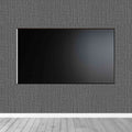 Dark Grey Fabric Effect Wallpaper - 11288
