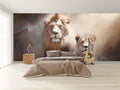 Majestic Lion in the Wild Wallpaper Mural WM658679393 for Bedroom