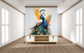 Majestic Peacock Art Wallpaper Mural WM962572865 for Hallway