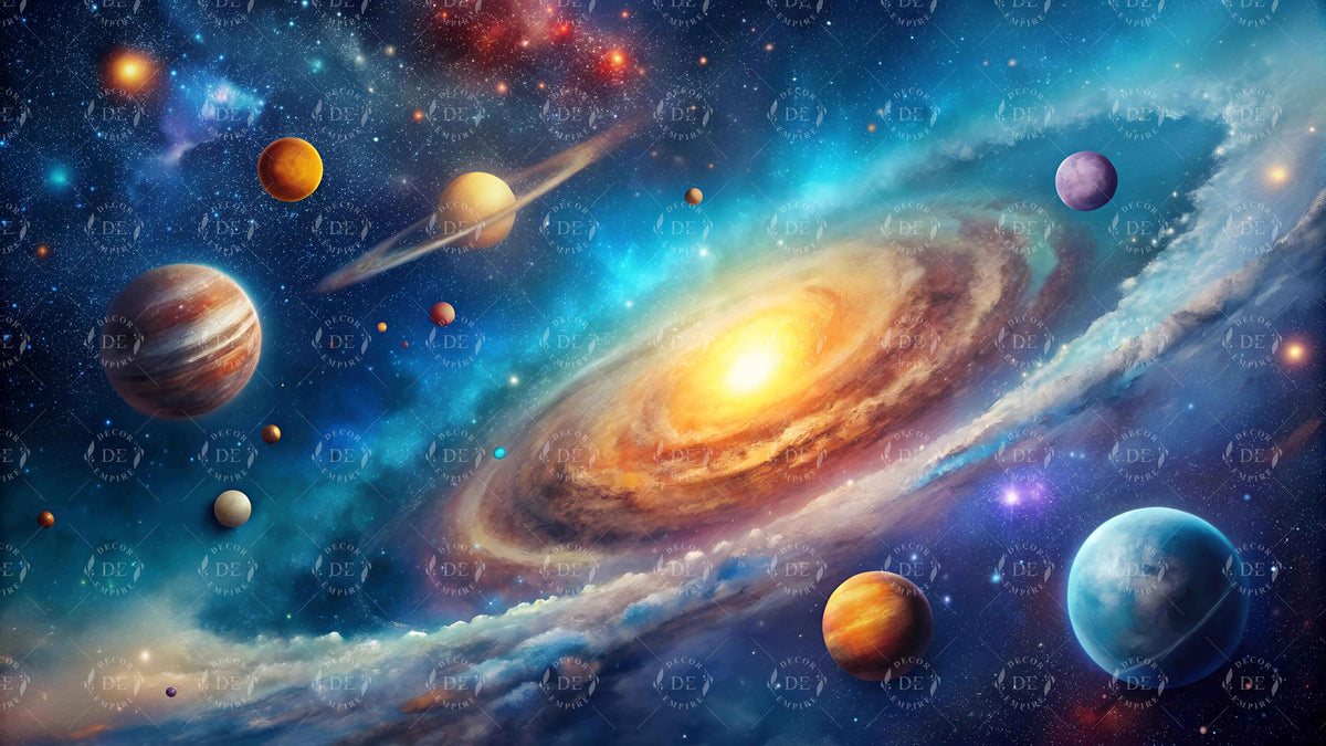 Majestic Universe Wall Mural for Kids