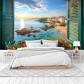 Mediterranean Coastal View Wallpaper Mural WM805160529 for Bedroom