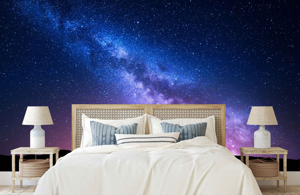 Milky Way Galaxy Wall Mural for Bedroom