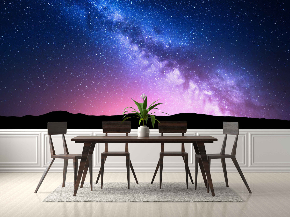 Milky Way Galaxy Wall Mural for Dining Room