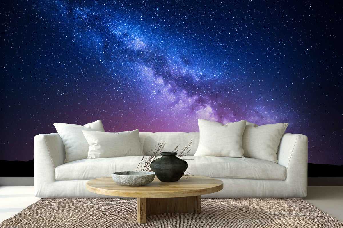 Milky Way Galaxy Wall Mural for Living Room