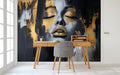 Modern Abstract Woman Face Wall Mural WM981534496 for Study Area