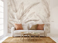 Modern Tropical Leaves Wallpaper Mural WM10000005 for Living Room