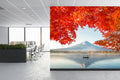 Mount Fuji and Red Maple Wallpaper Mural for Office