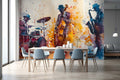 Musicians Art Wallpaper Mural for Dining Room