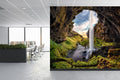 Mystic Falls Iceland Waterfall Wallpaper for Office
