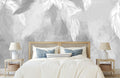 Neutral Feather Abstract Wallpaper Mural WM1035423276 for Bedroom