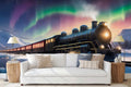 Northern Lights Train Wallpaper Mural WM1007037278 for Living Room