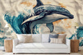 Ocean Dolphin Art Wallpaper Mural WM1237905661 for Living Room
