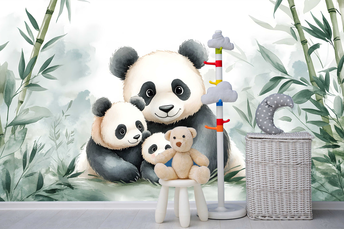 Panda Paradise Wallpaper Mural for Kids
