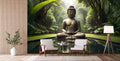 Peaceful Buddha Garden Wallpaper Mural WM744408341 for Living Room