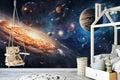 Planets and Spiral Galaxy Wall Mural for Nursery