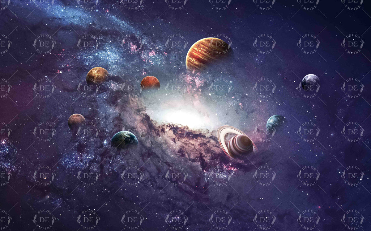 Planets of Solar System Wallpaper Mural