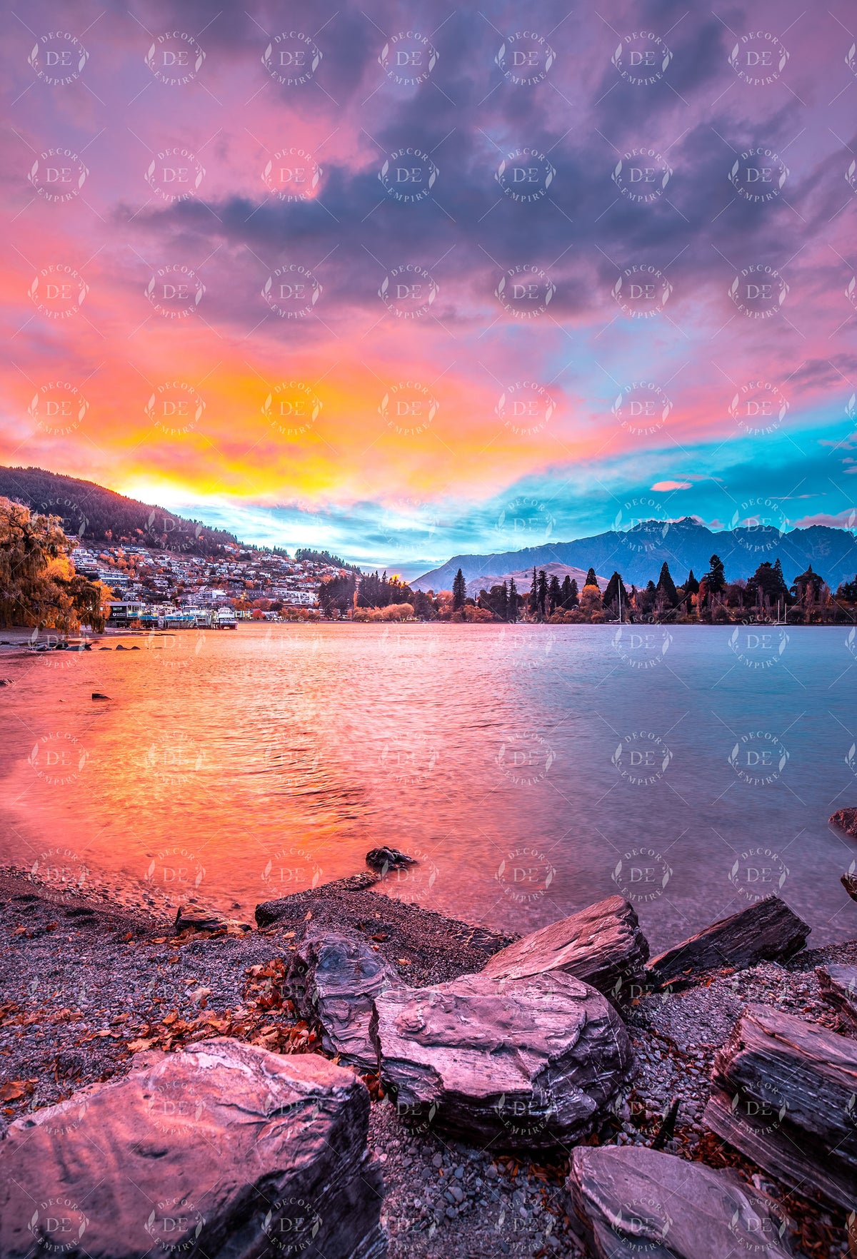Queenstown Sunrise Scenic Wallpaper Mural