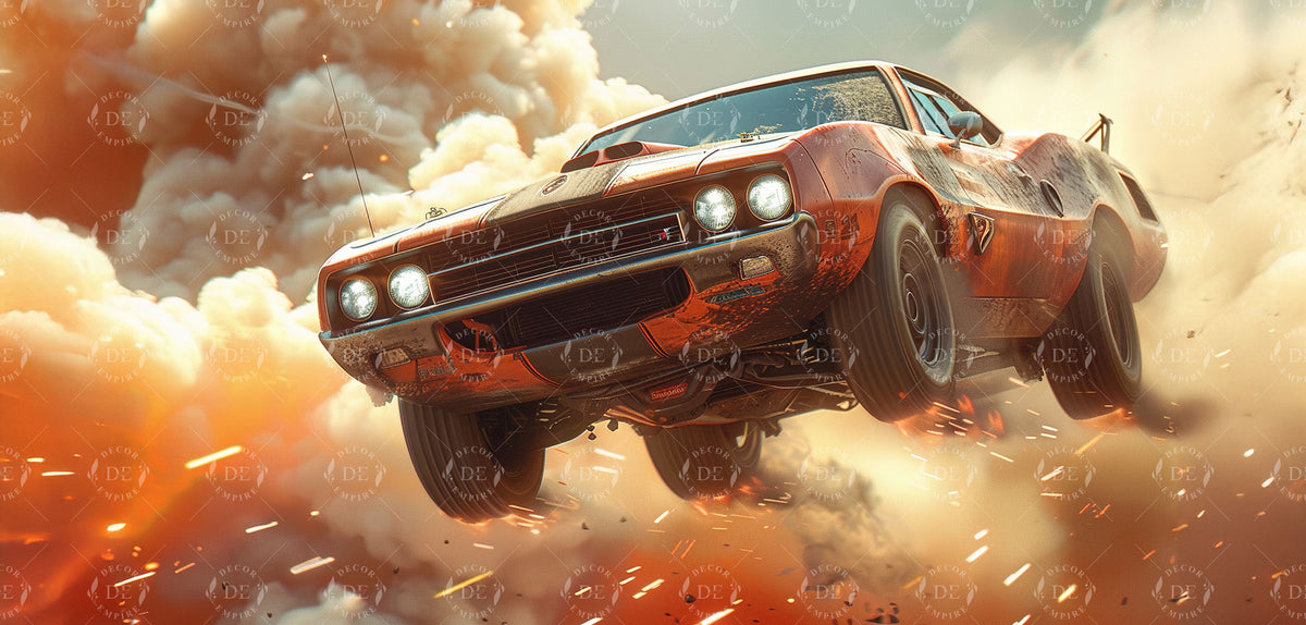 Racing Muscle Car Wallpaper Mural