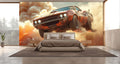 Racing Muscle Car Wallpaper Mural for Boys Room