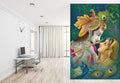 Radha Krishna Colourful Wallpaper Mural