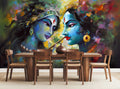 Radha Krishna Eternal Love Wall Mural WM591098911 for Dinning Area