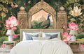 Royal Peacock Paradise Indian Heritage Wall Mural for Bedroom