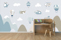 Scandinavian Aircraft Kids Wallpaper Mural WM498222277 for Kids Study