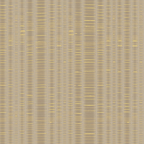 Contemporary Light Brown and Gold Wallpaper - 11023