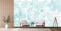 Sea Creatures Watercolor Wallpaper Mural WM1085539897 for Living Room