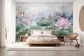 Serene Lotus Lake Wall Mural WM679217448 for Bedroom