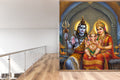 Shiva Parvati Ganesha Wallpaper Mural WM1249298657 for Rumpus