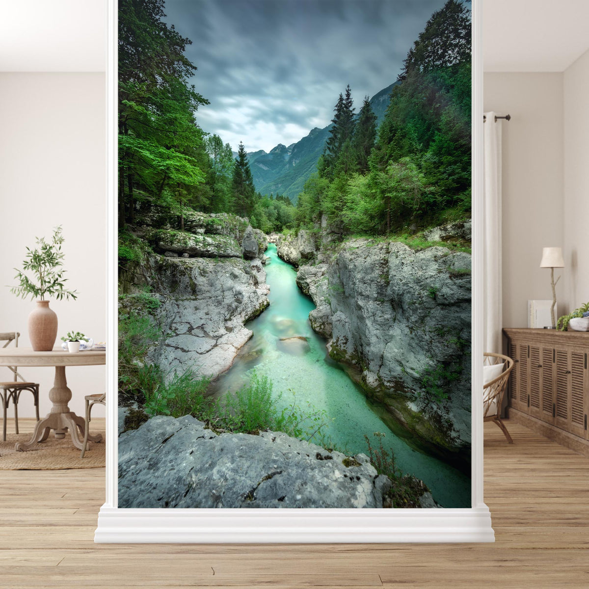 Soca Valley Scenic Wallpaper Mural for Hallways