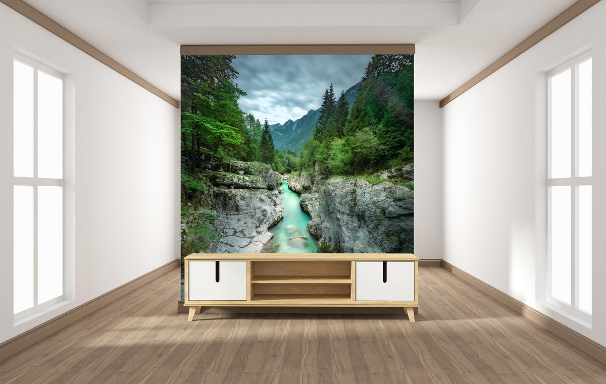 Soca Valley Scenic Wallpaper Mural for Living Area