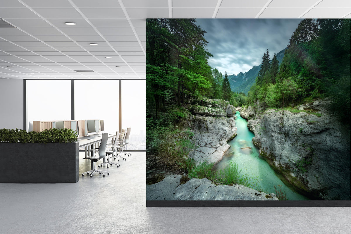 Soca Valley Scenic Wallpaper Mural for Office