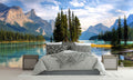 Spirit Island Alberta Canada Wallpaper Mural for Bedroom