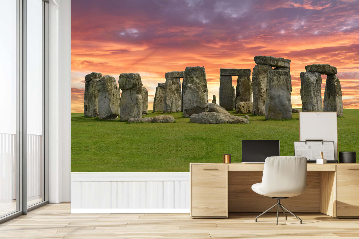 Stonehenge Wallpaper Mural for Study Area