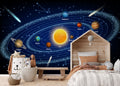 Stunning Solar System Wallpaper Mural for Kids Room