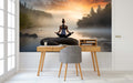 Sunrise Yoga Meditation Wallpaper Mural WM777772557 for Study Area