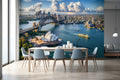Sydney Harbour Icons Wallpaper Mural WM722955908 for Dining Area