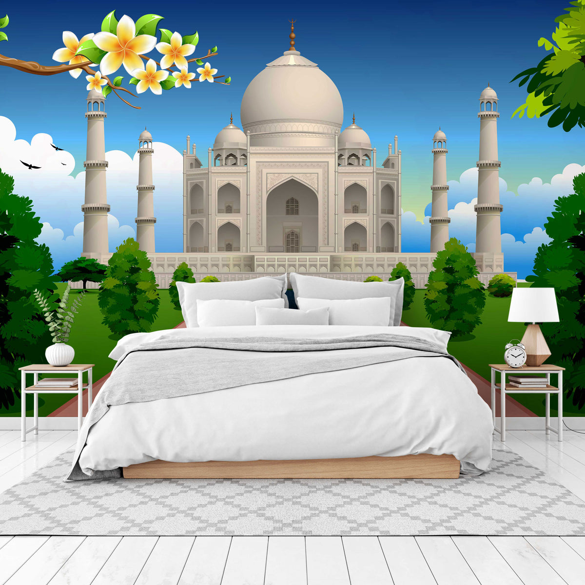 Taj Mahal Wallpaper Mural for Bedroom