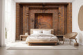 Traditional Carved Door Wallpaper Mural WM227318956 for Bedroom