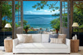 Tranquil Sea View Wallpaper Mural WM818466725 for Living Room