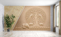 Tree of Life Bas-Relief Wall Mural WMWM10000167 for Living Room