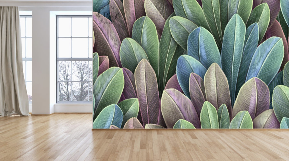 Tropical Leaves Wallpaper Mural