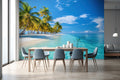 Tropical Beach Wallpaper Mural WM928613933 for Dining Area