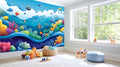 Tropical Reef Wall Mural for Kids Play Area